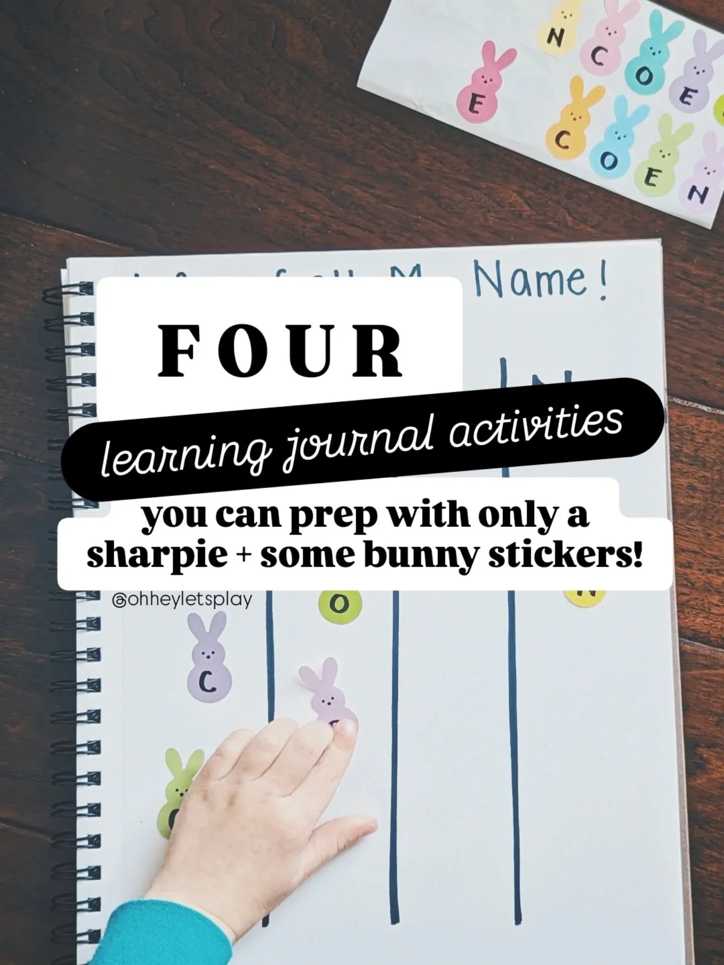 The bunny stickers are a must!🐰
&bull;
Comment "BUNNY" for:
- the link to the stickers
- all of my other favorite learning journal supplies, AND
- to my digital membership where you can access 4 guides with a total of over 400+ learning jo