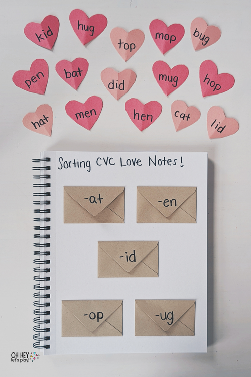 Cvc Note 6 Valentine Themed Learning Journal Activities — Oh Hey Let's Play