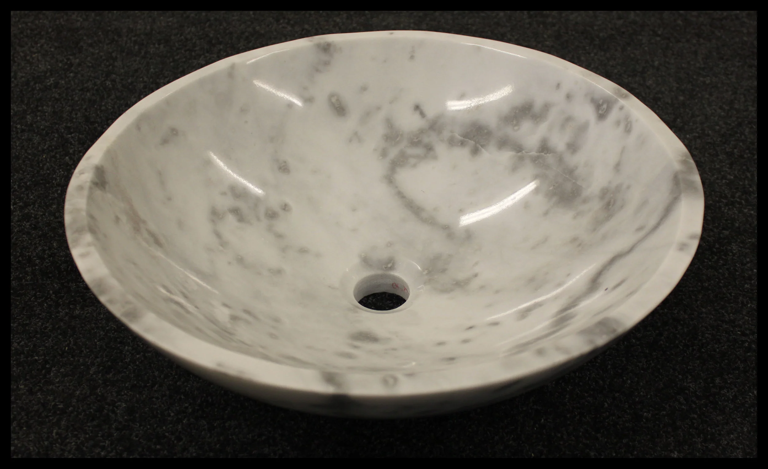 Natural stone Basin Moon white