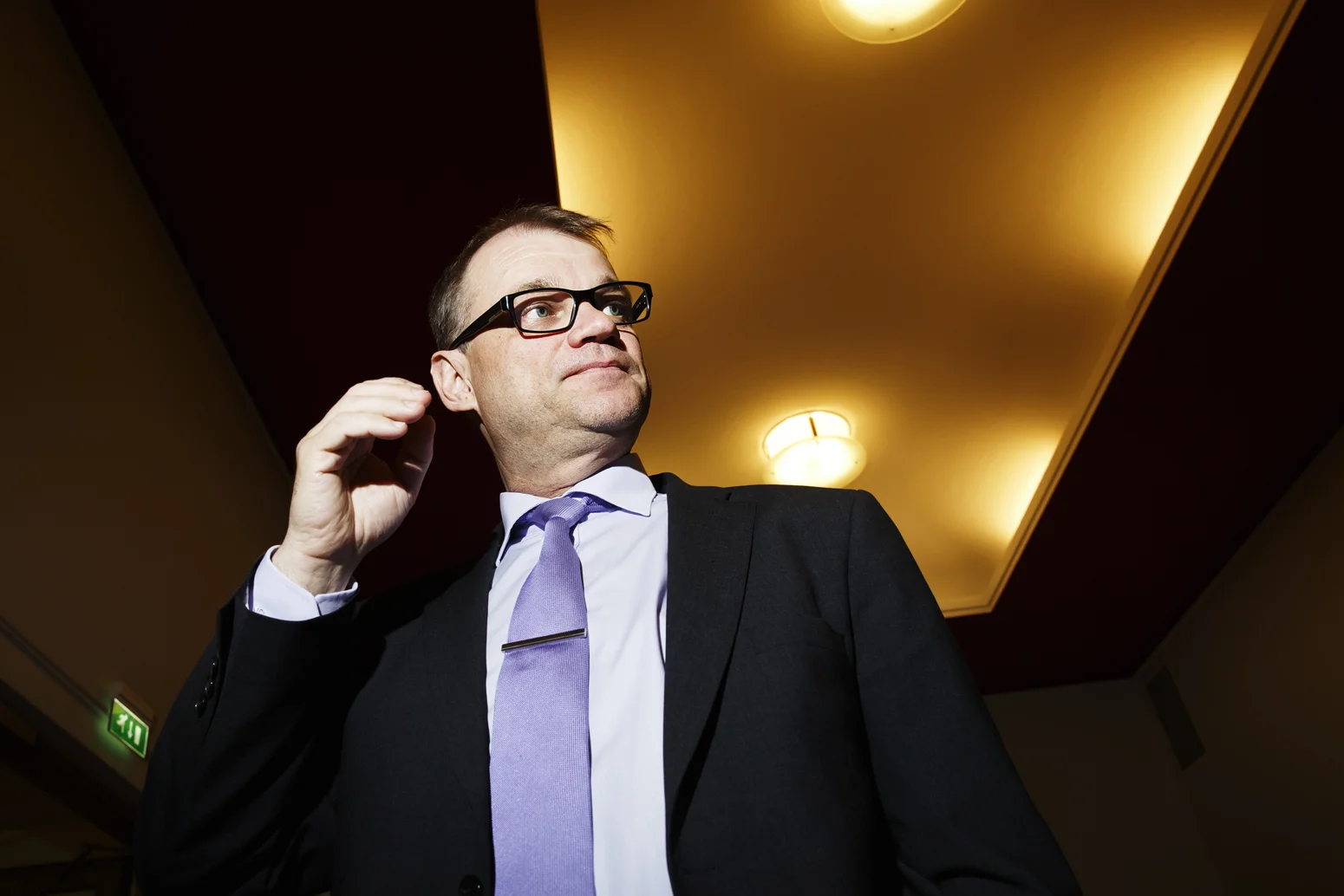 Priminister Juha Sipilä for Lehtikuva. 2015