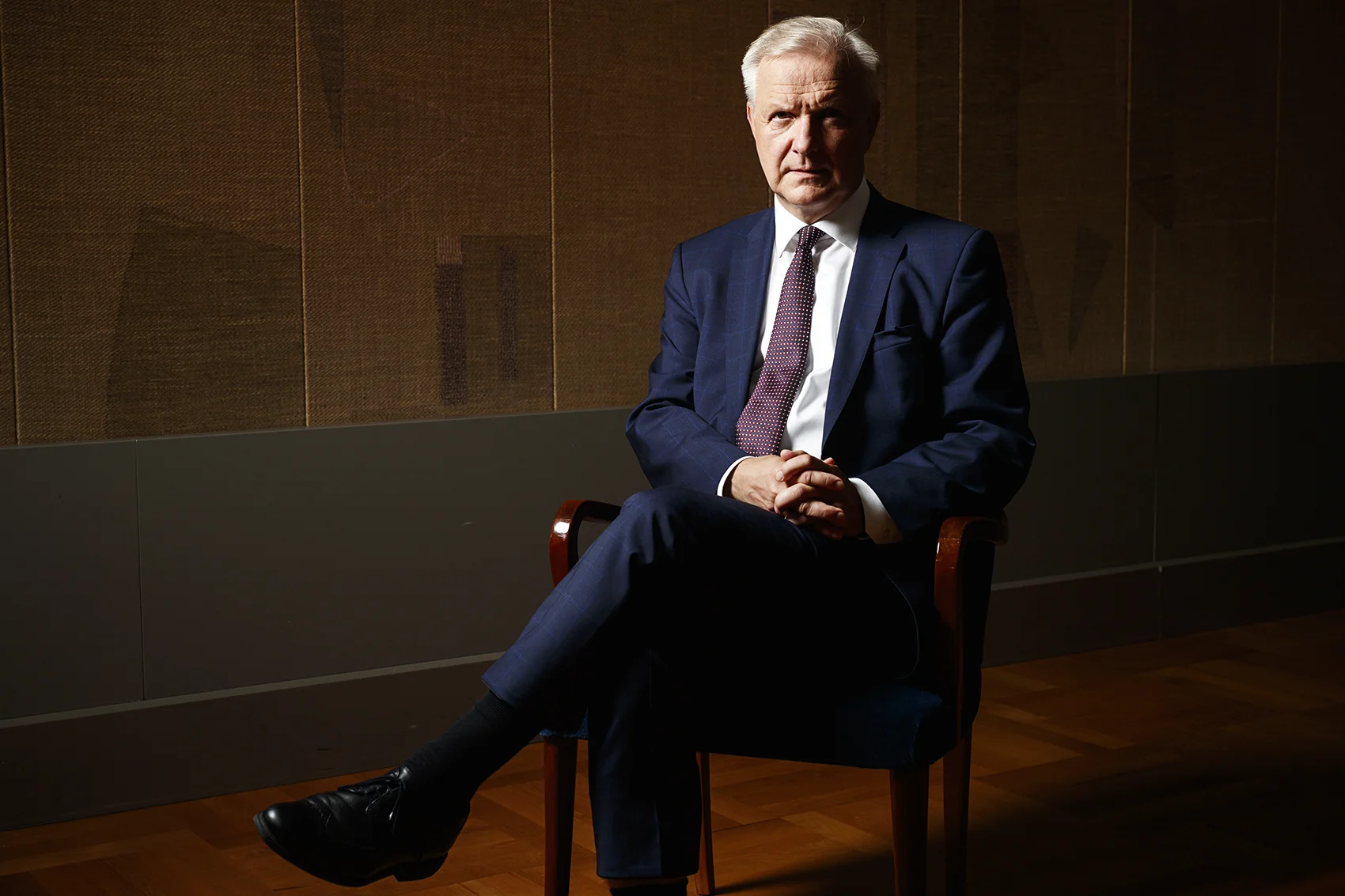 President of the Finnish Bank Olli Rehn for Bloomberg. 2018