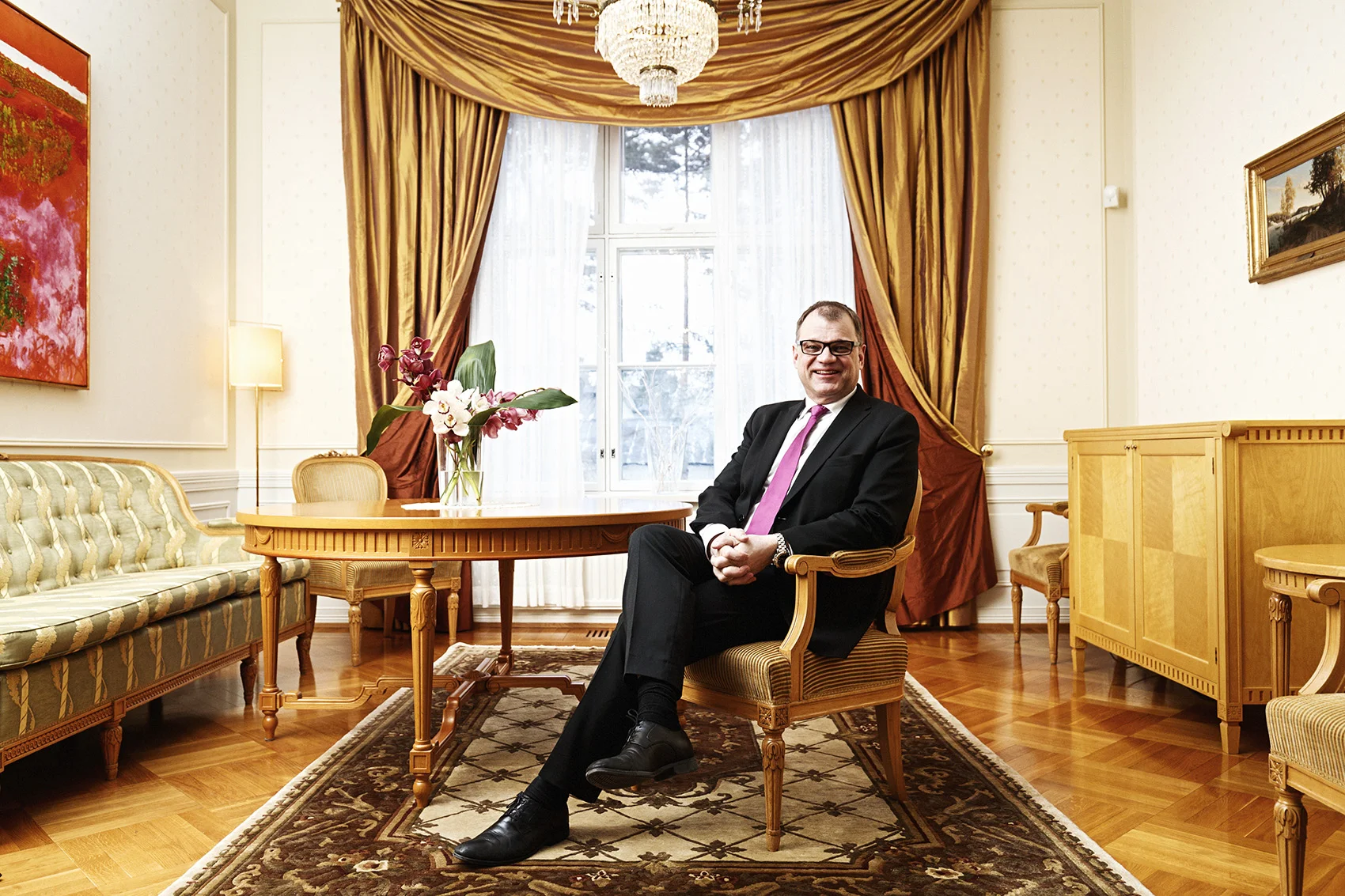 Prime Minister of Finland Juha Sipilä for Bloomber. 2018