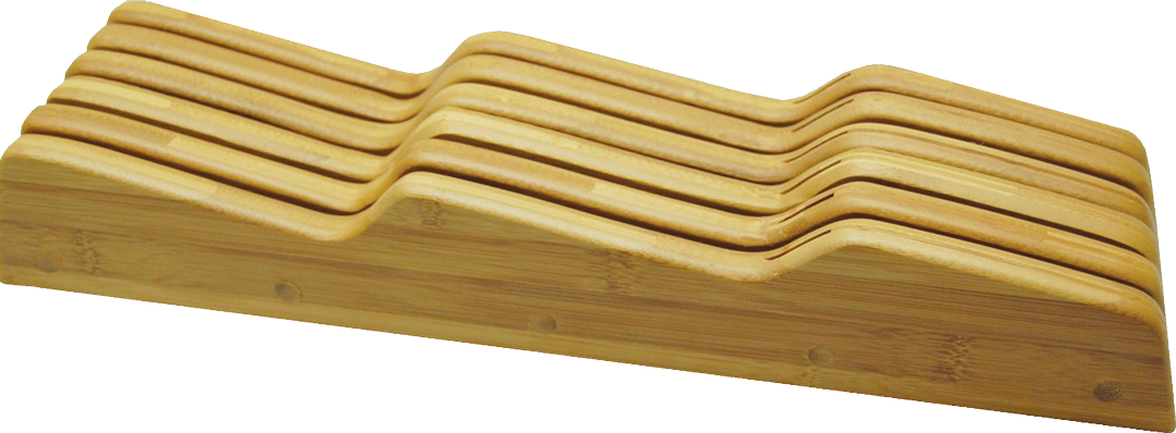 Bamboo Knife Block Drawer Insert