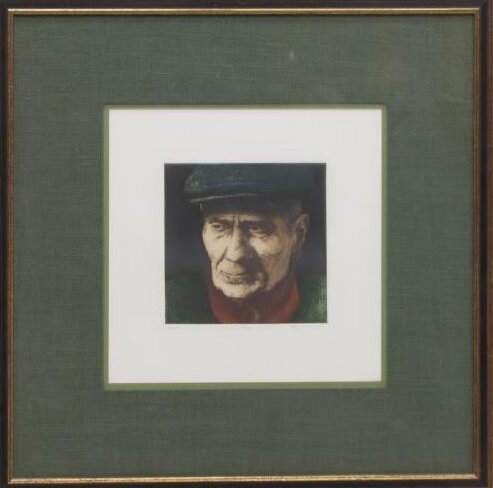 Harry McCormick Framed Etching - $150