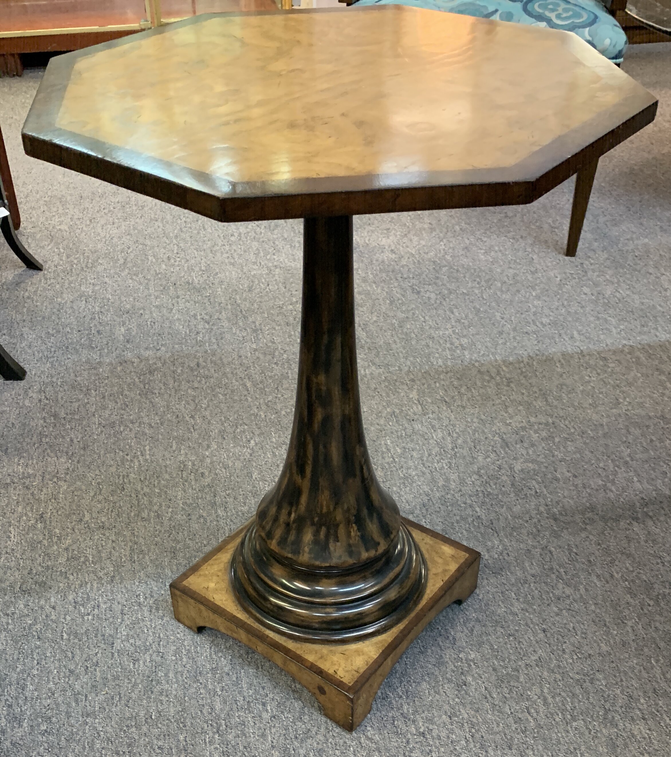 Octagonal Pedestal Table - $200