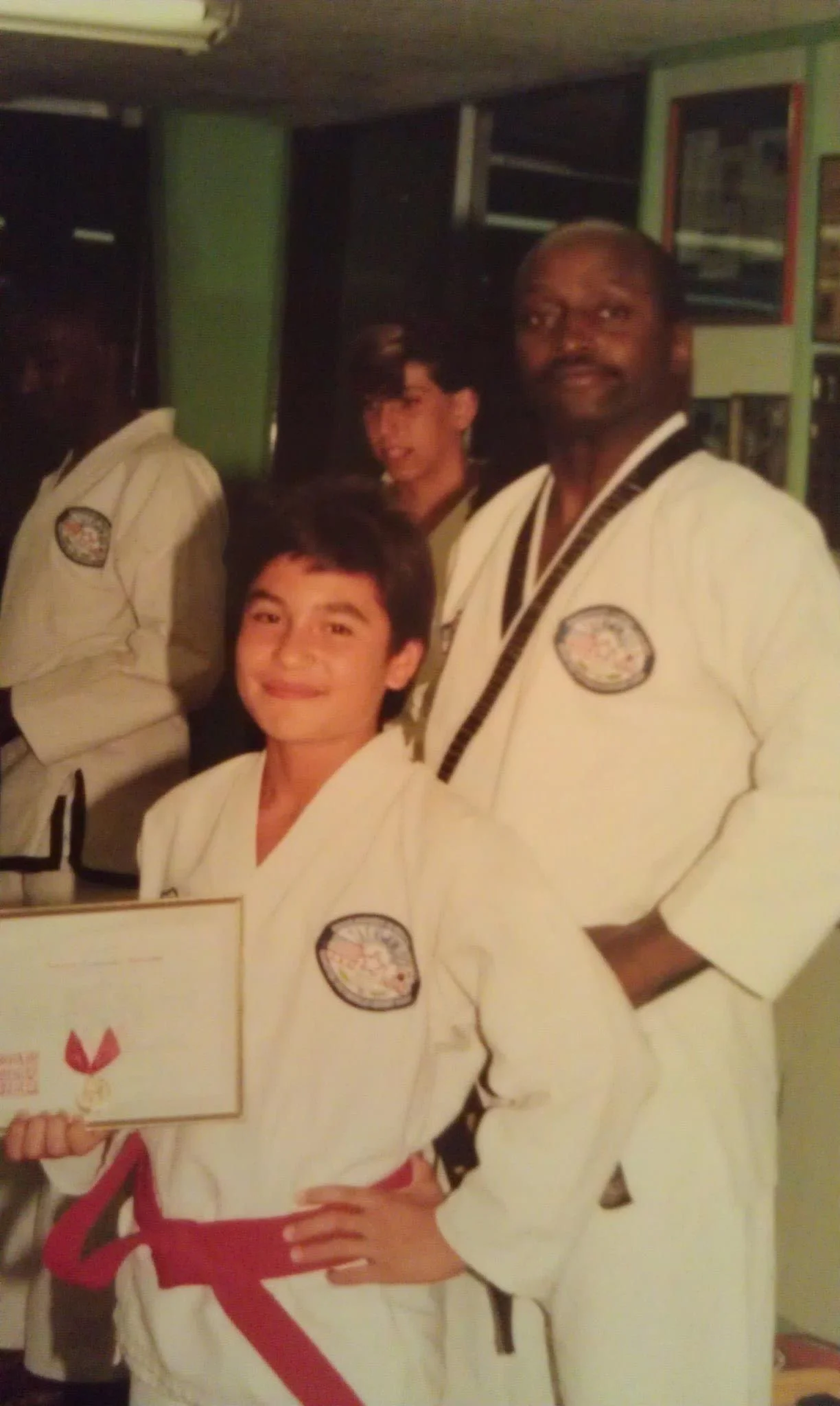 Red Belt with my Instructor, Bruce McGhee