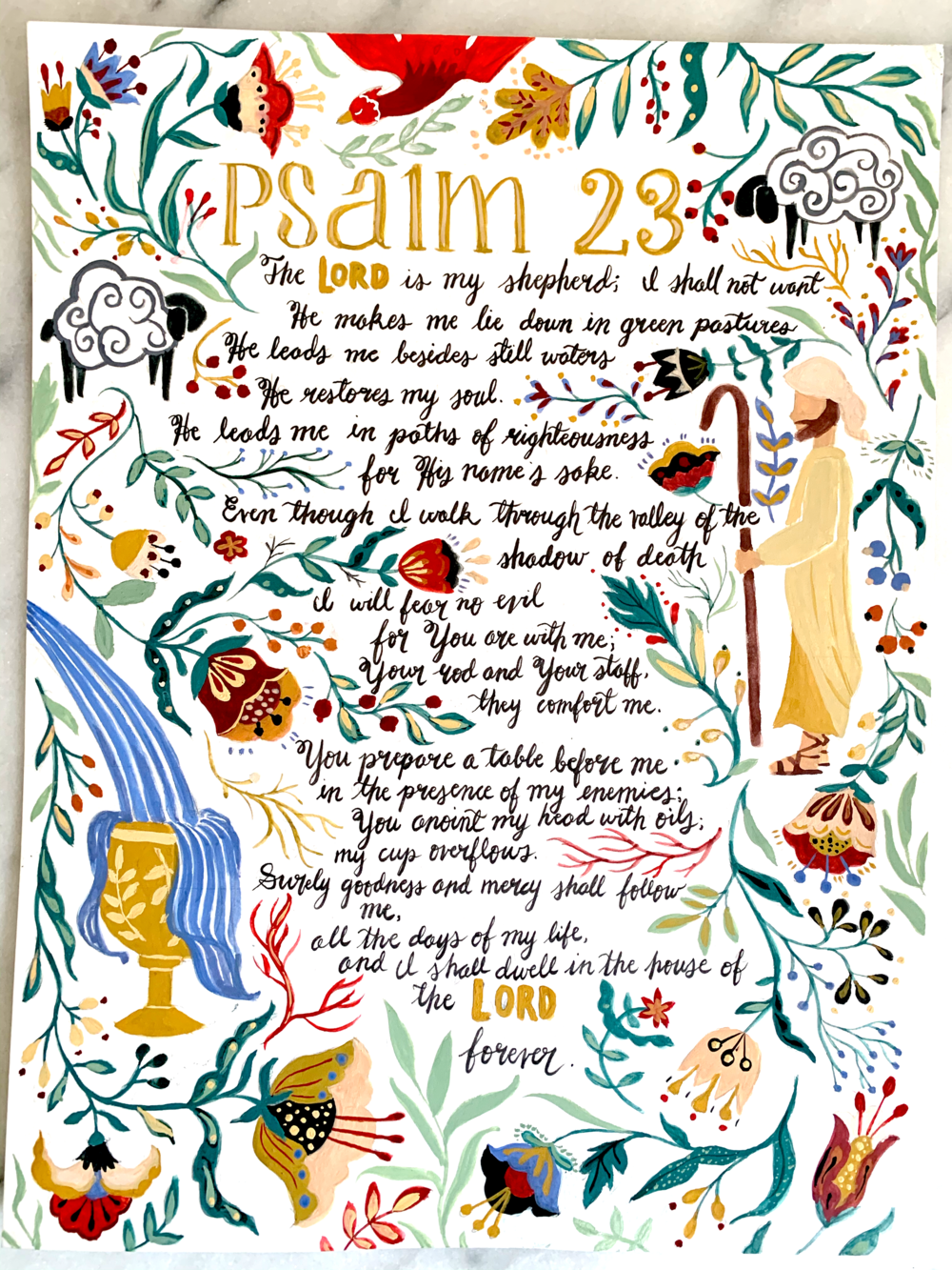 Illustrated Psalm 23 Poster 43 OFF illustrated-psalm-23-poster-43-off