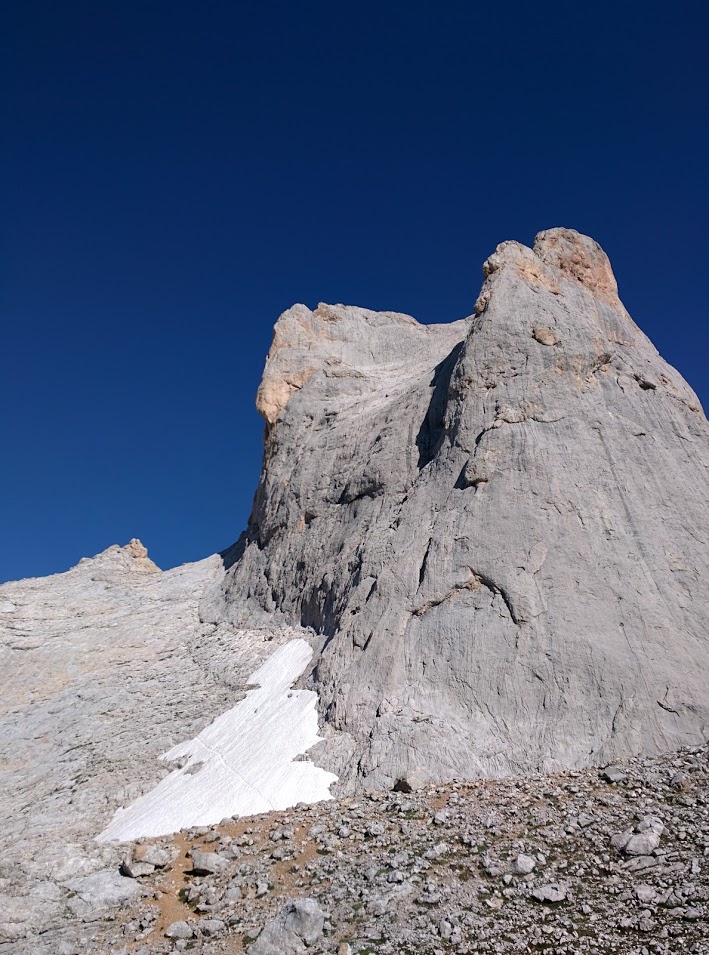 Hike around to the back and there's some shorter, less scary routes.