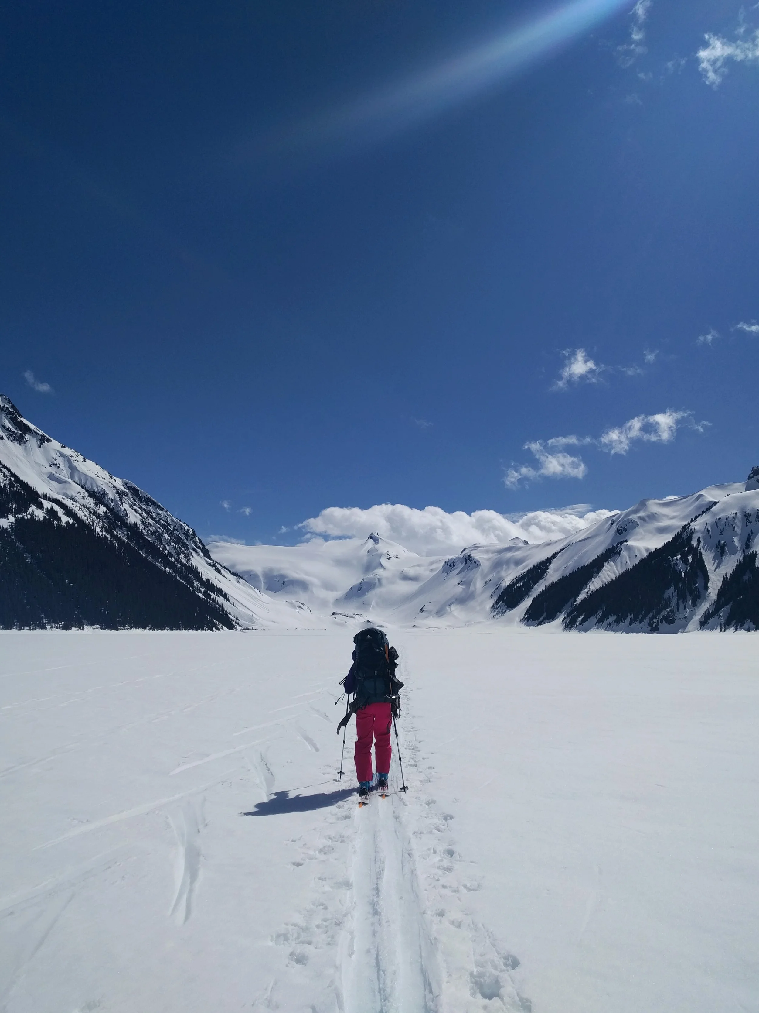 The never ending lake. This is actually most of the way across closing in on Sentinel Bay.
