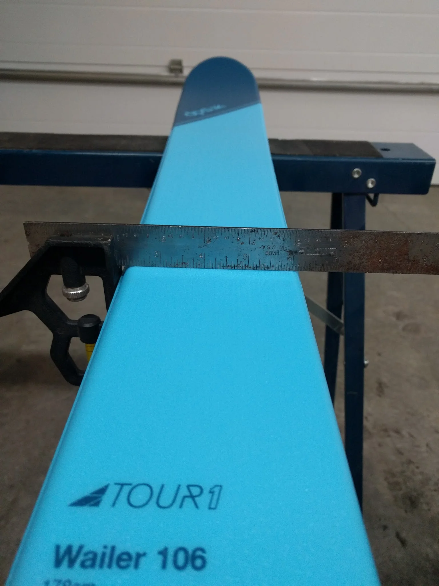 Find the centre line - measure from each side, your calculated mid-point should work from each side, if not, you fucked something up. Find out BEFORE you start making holes.
