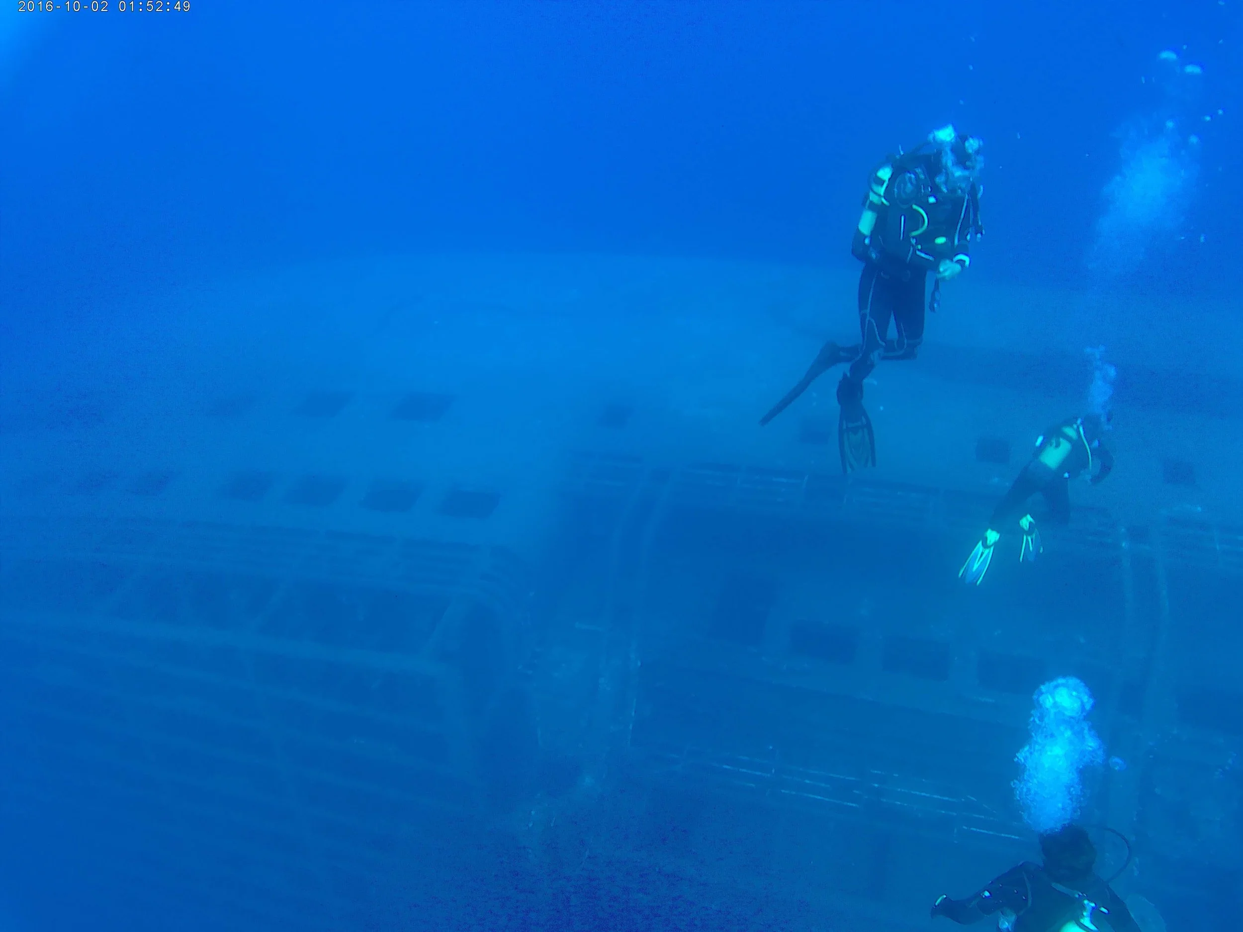 Deep drive to the Express Samina wreck off Paros, Greece. Photo: S. Middleton