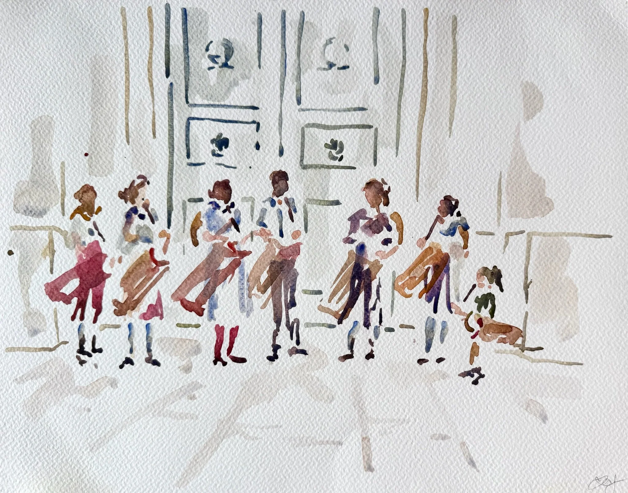 Aixois musicians in la place des Prêcheurs, July 25.JPG