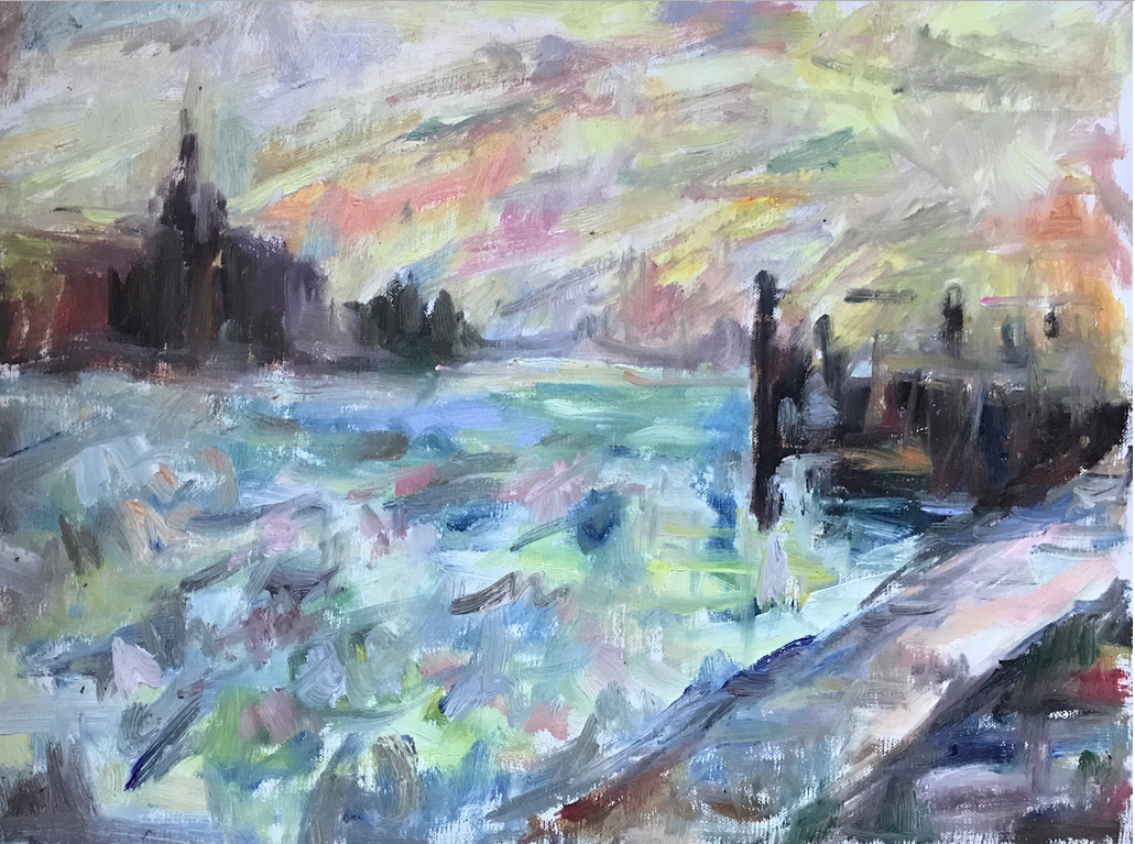 The pasta factory, sunset