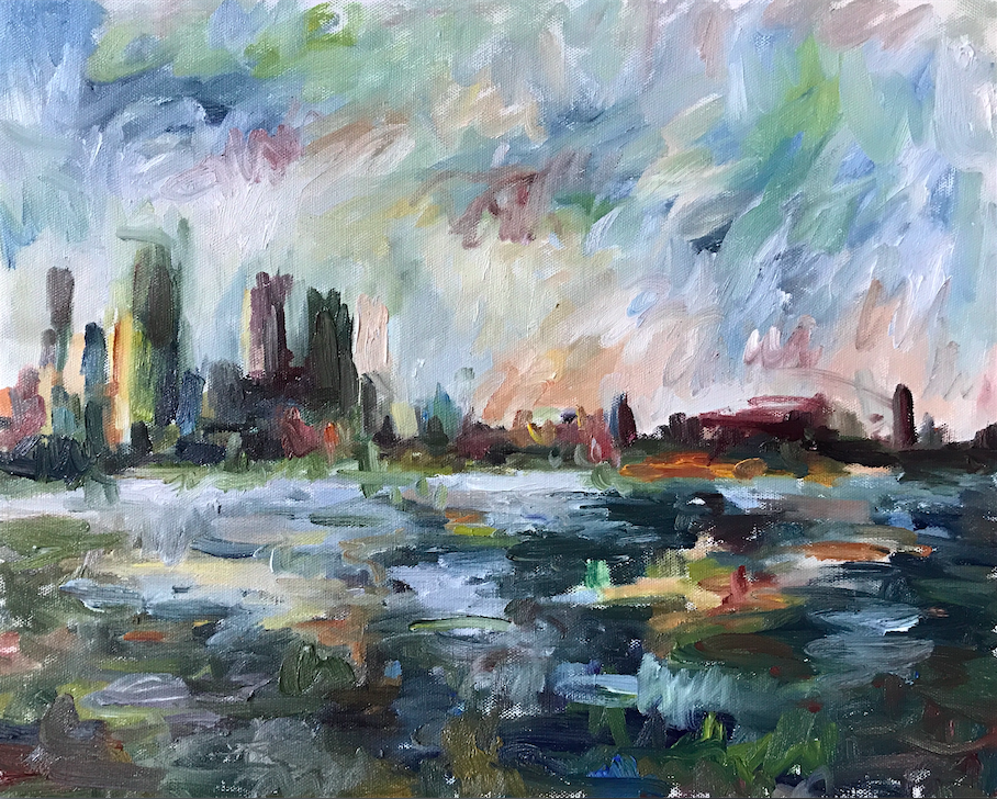 East River, nighttime