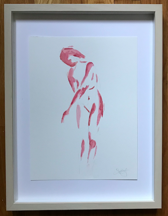 Pink Nude, standing turned
