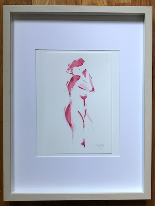 Pink Nude, head in hands