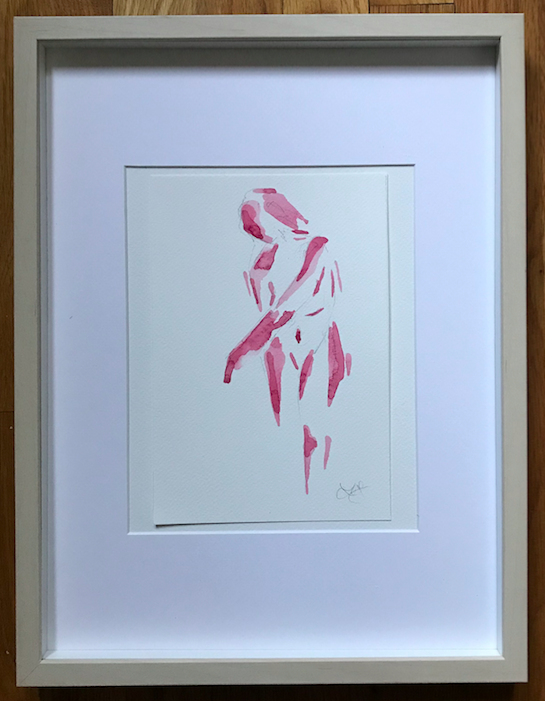 Pink Nude, twisted standing