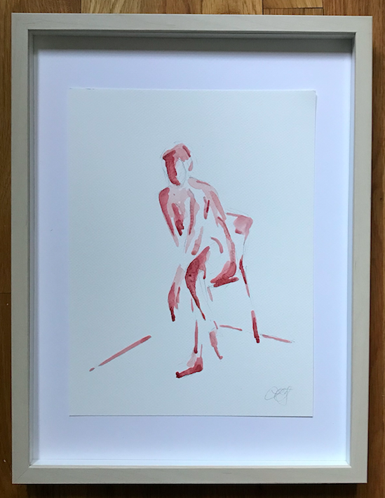 Pink Nude on a chair
