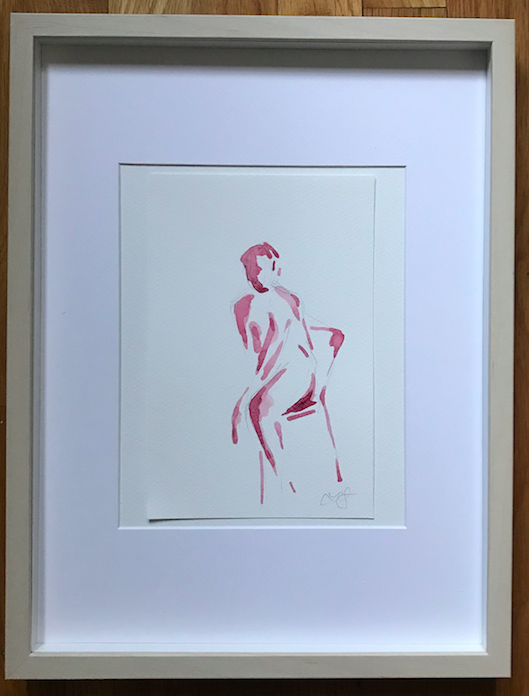 Pink Nude on a chair