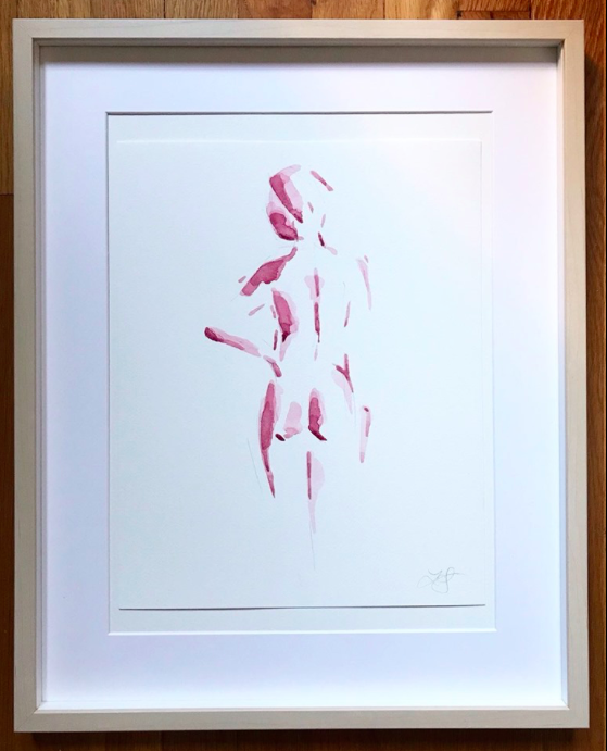 Pink Nude, hand on hip