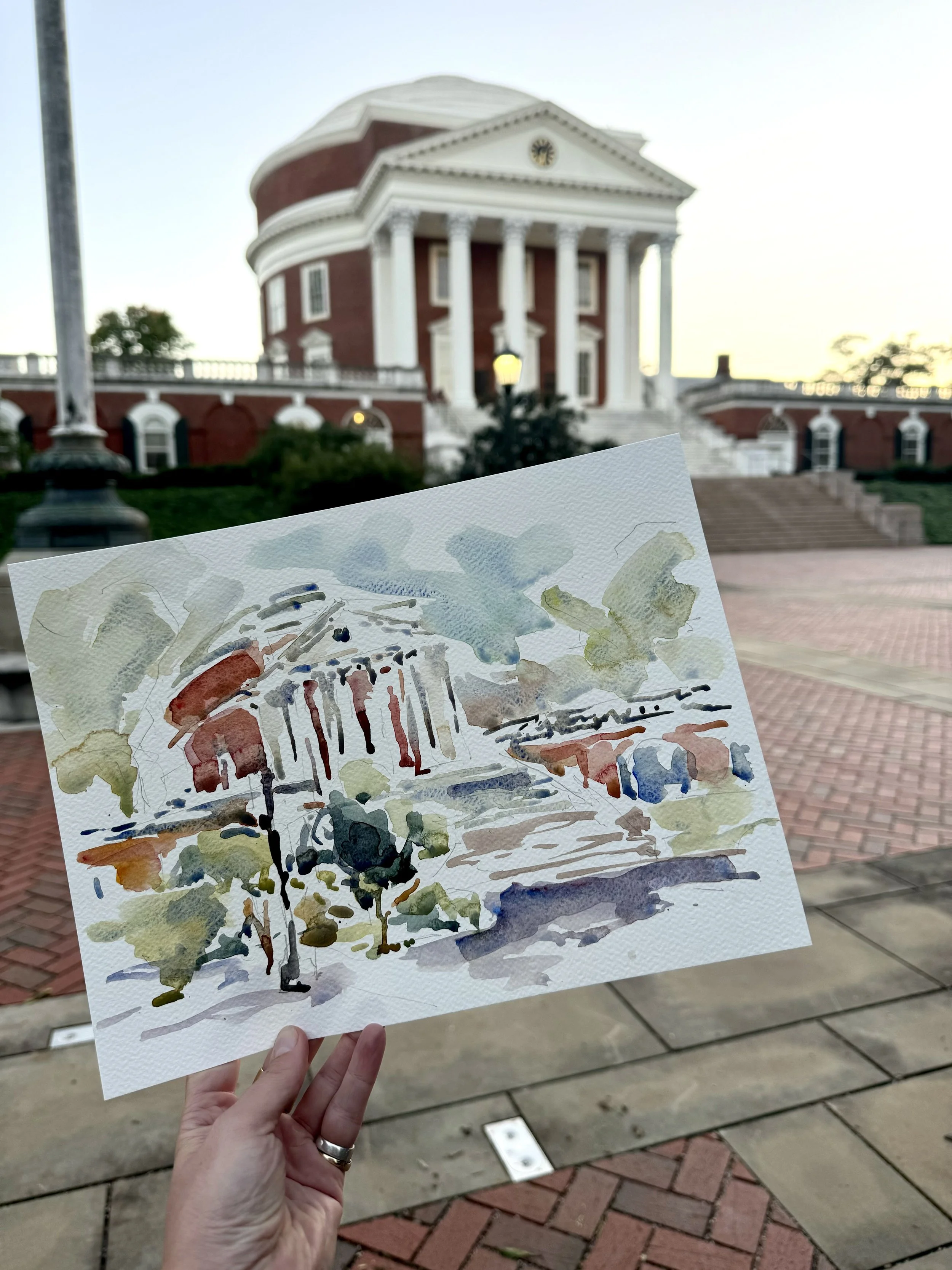 CHARLOTTESVILLE: THE ROTUNDA EN PLEIN AIR, A WATERCOLOR WORKSHOP