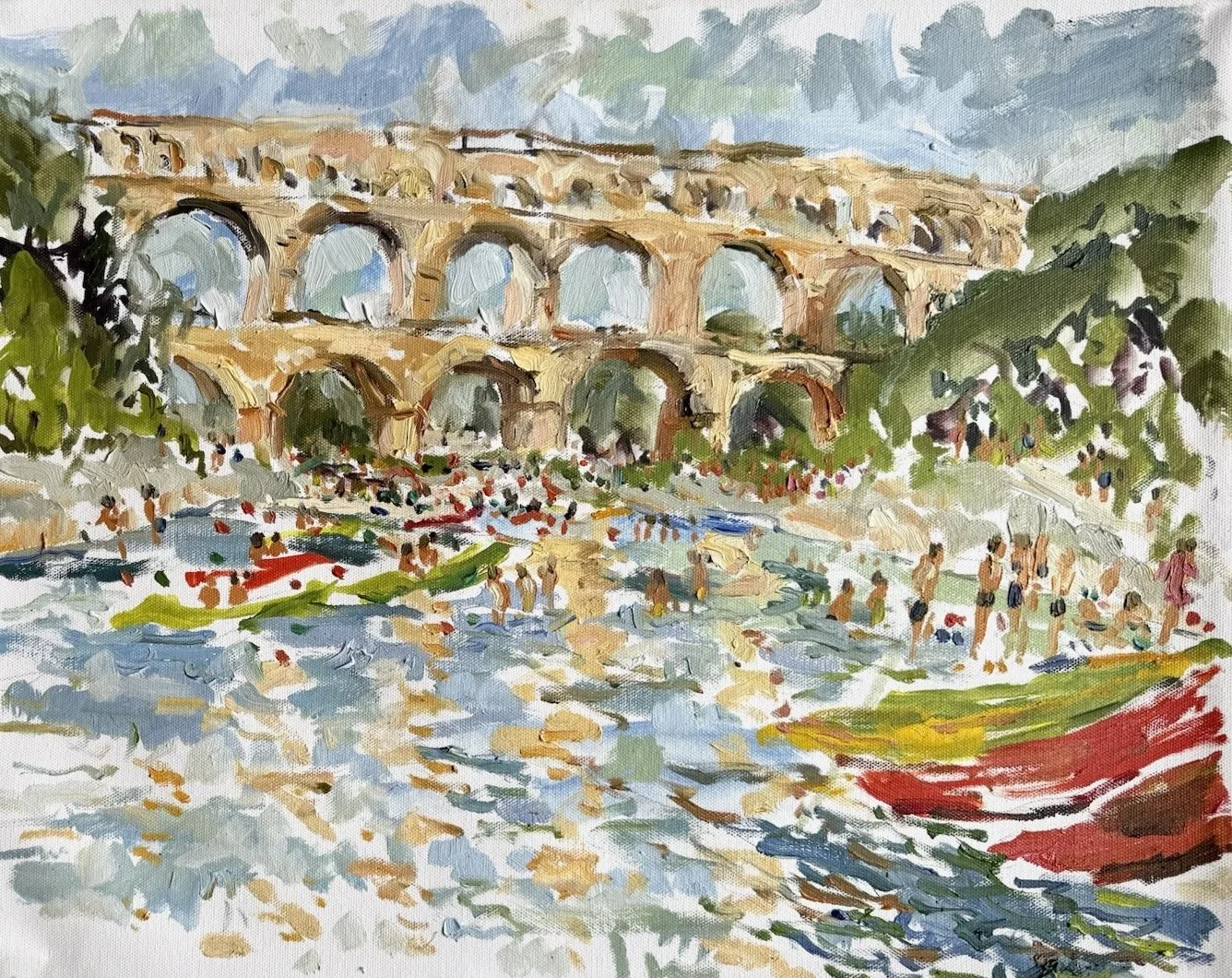 Le Pont du Gard in the afternoon, July 23.JPG