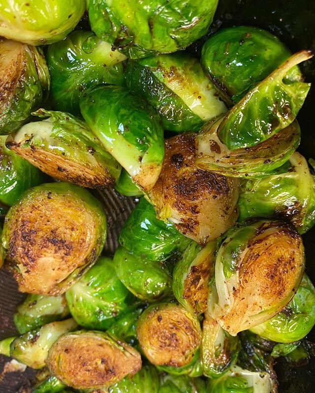 Our Brussel sprouts are straight fire 🔥