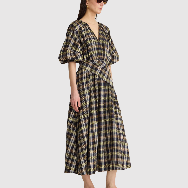 Apiece Apart - Nele-Priska Dress in Basket Weave Plaid (3).png