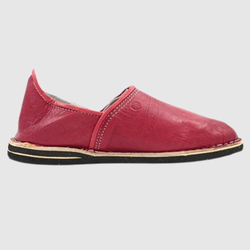 Bohemia - RED Berber Leather Slippers.png