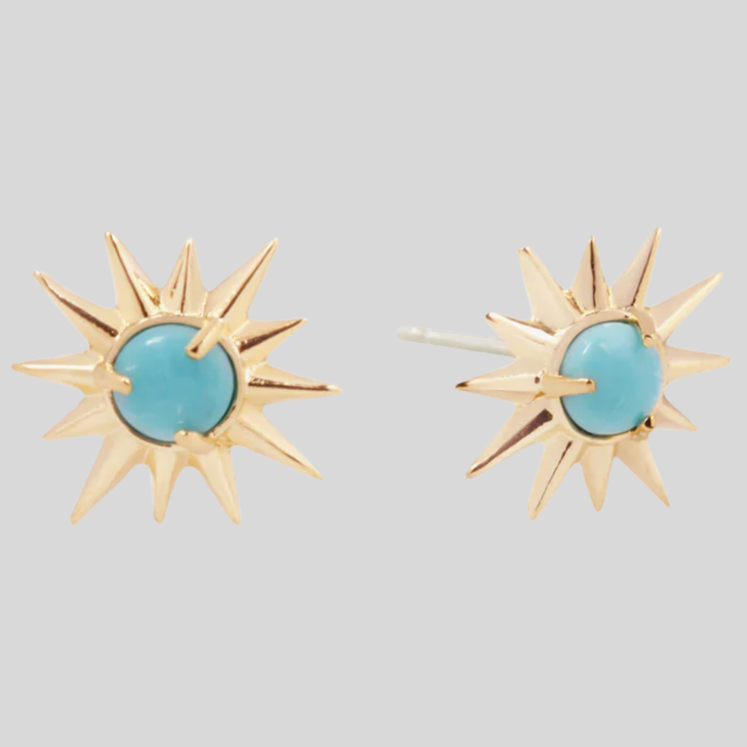 Studio Grun - Starburst Studs in Turquoise.png