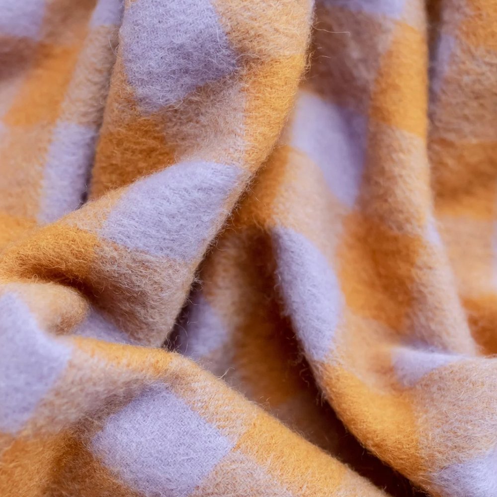 TBCo. - Lambswool Blanket Scarf in Amber Gingham — Bosco's Mercantile