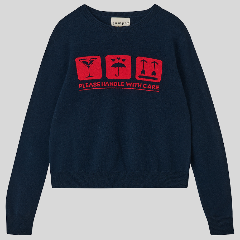 Jumper 1234 - Care Crew in Navy and Rose