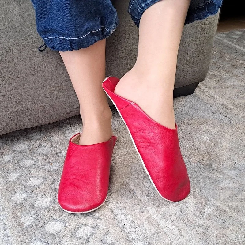 Bohemia - Women's Leather Slippers