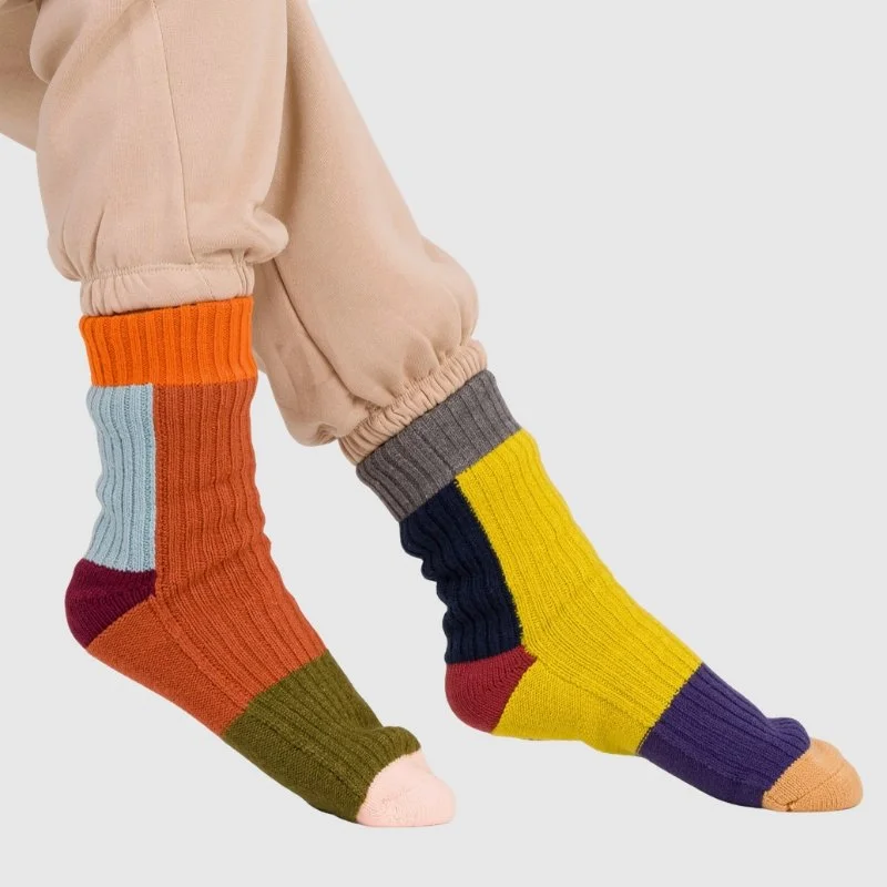 Verloop - Mismatch House Socks in Desert
