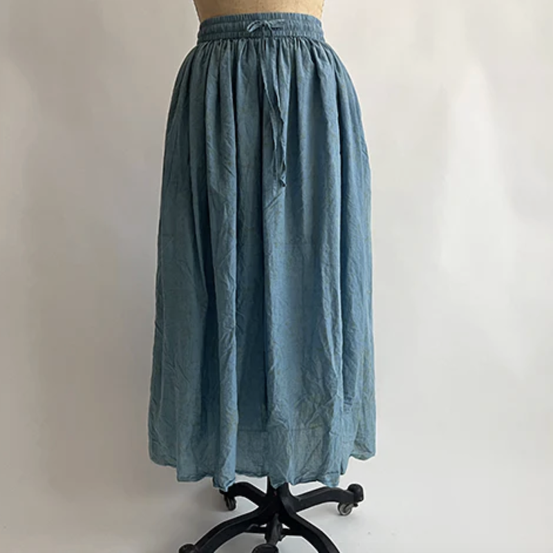 Auntie Oti - Indigo Print Skirt