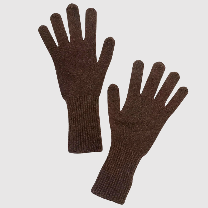Jumper 1234 - Cashmere Gloves in Cocoa
