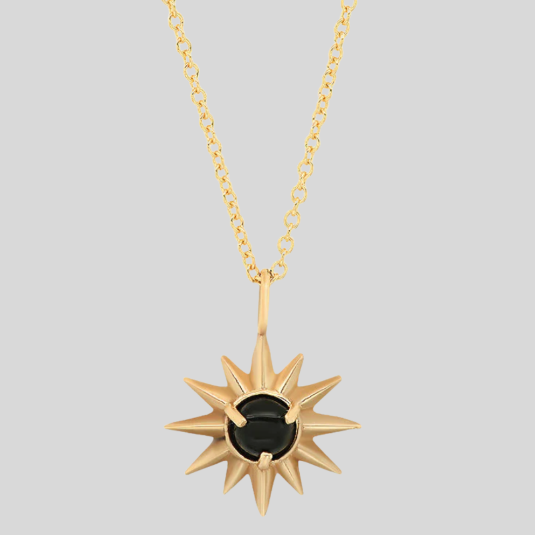 Studio Grun - Starburst Necklace in Black Onyx.png