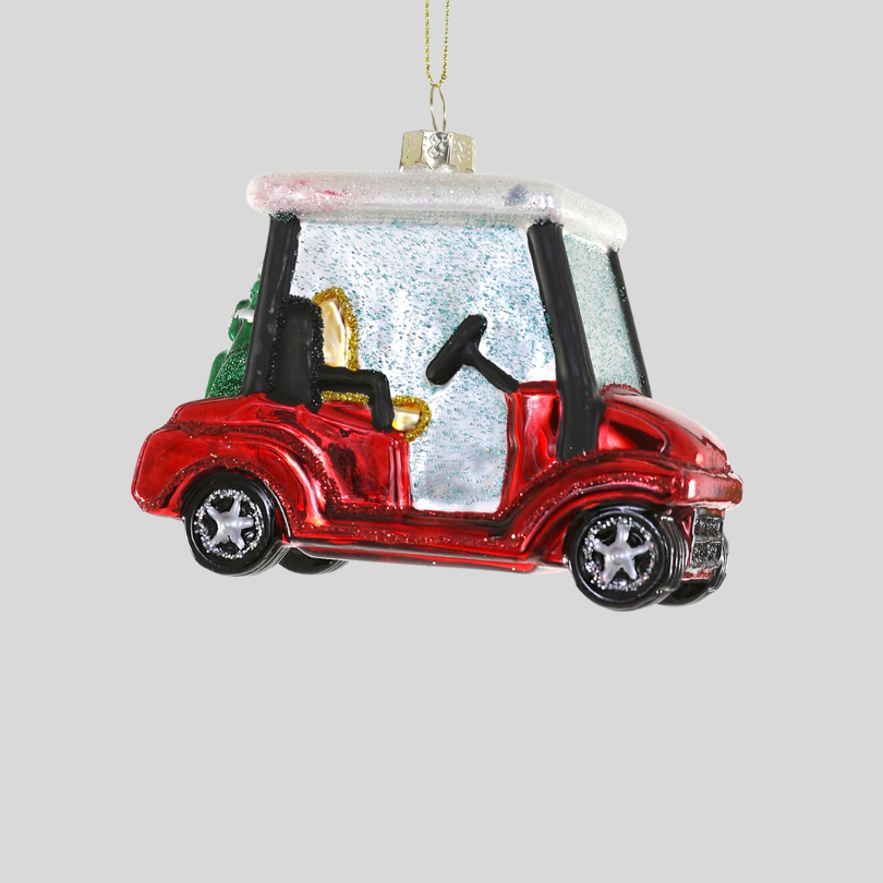 Gold Cart Ornament