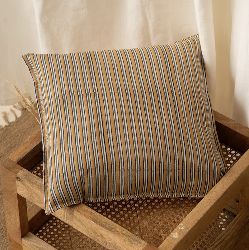 Live Linen - Block Printed Cushion Cover Nier Stripe.png