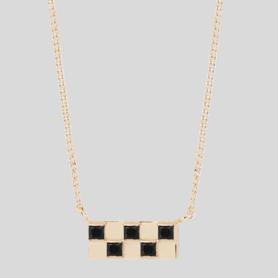 Studio Grun - Chess Necklace in Black Onyx.png