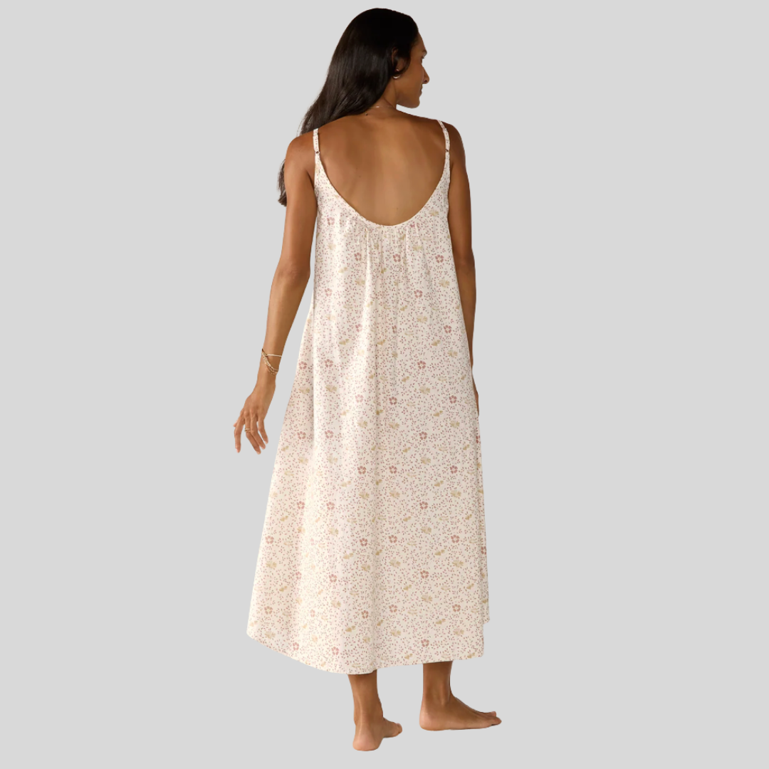 Coyuchi - Isla Organic Cotton Night Dress in Praline Meadow3.png