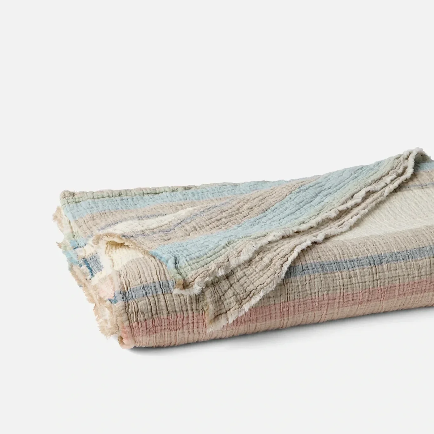 Coyuchi - Topanga Matelasse in Dusk Stripe