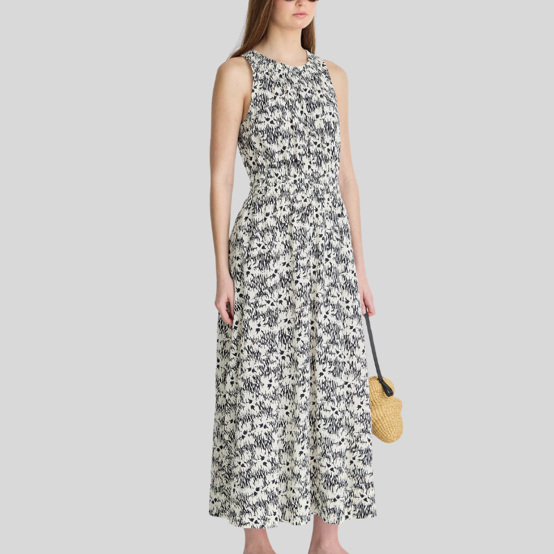Apiece Apart - Textured Bali Tank Dress in Tropical Midnight