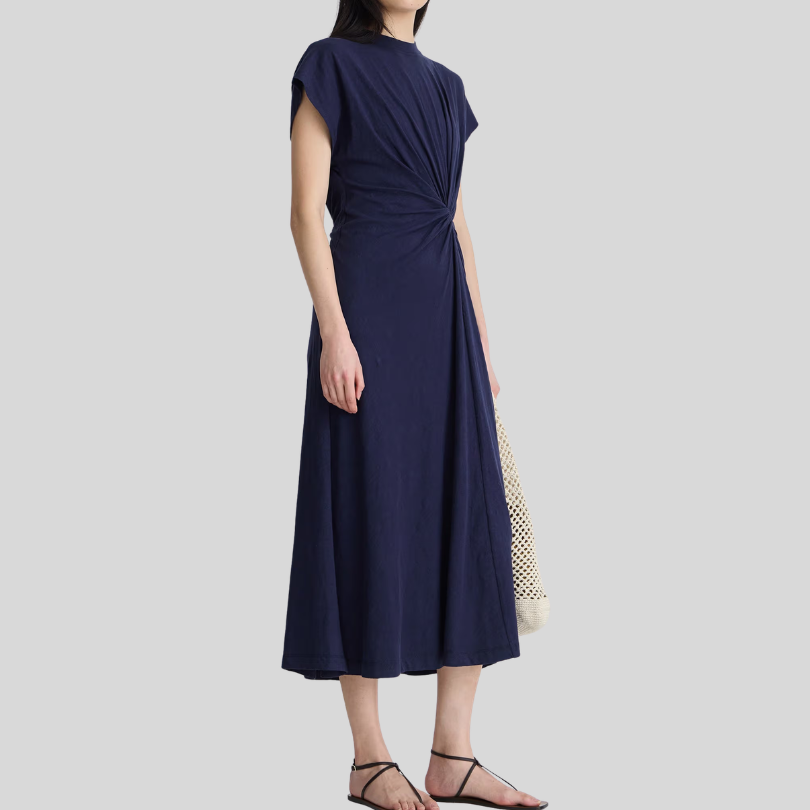 apiece-apart-volta-twist-dress-navy-Boscos-mercantile (3).png