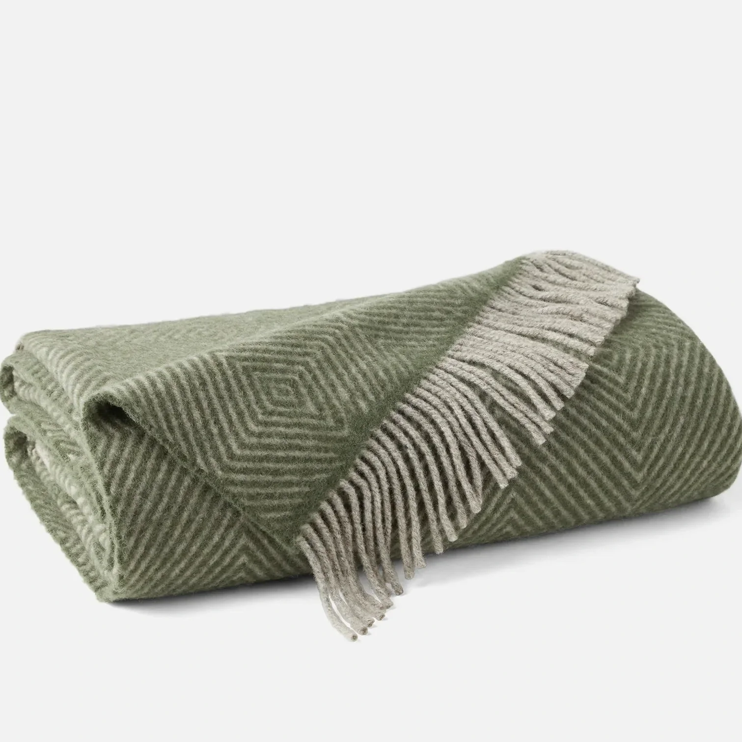 Coyuchi - Highland Organic Wool Throw in Thyme