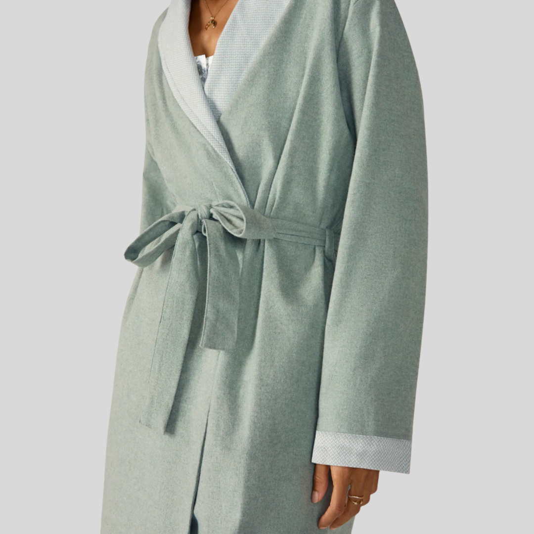 Coyuchi - Cloud Brushed Organic Flannel Robe in Thyme Heather2.png