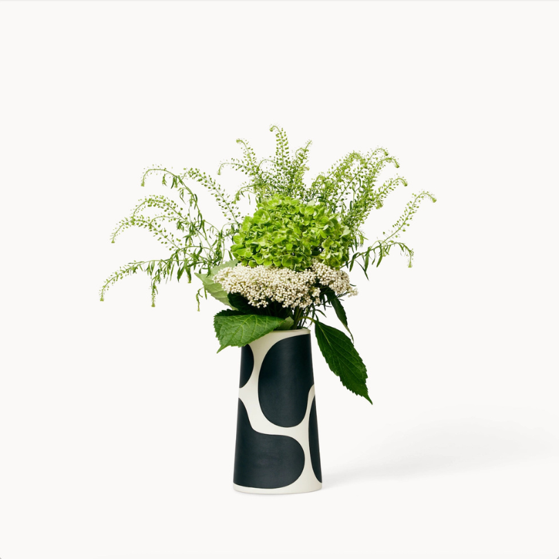 Franca - Color Block Pillar Vases in Black — Bosco's Mercantile