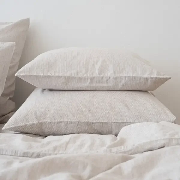 LinenMe - Stone Washed Linen in Natural Pinstripe-5.webp