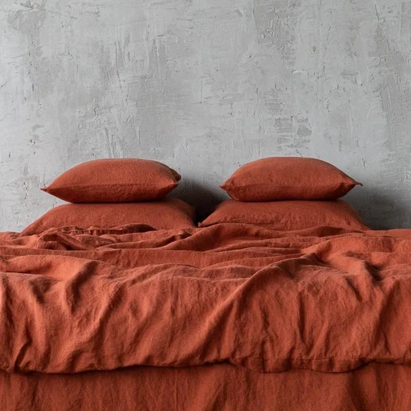 LinenMe - Stone Washed Linen in Brick