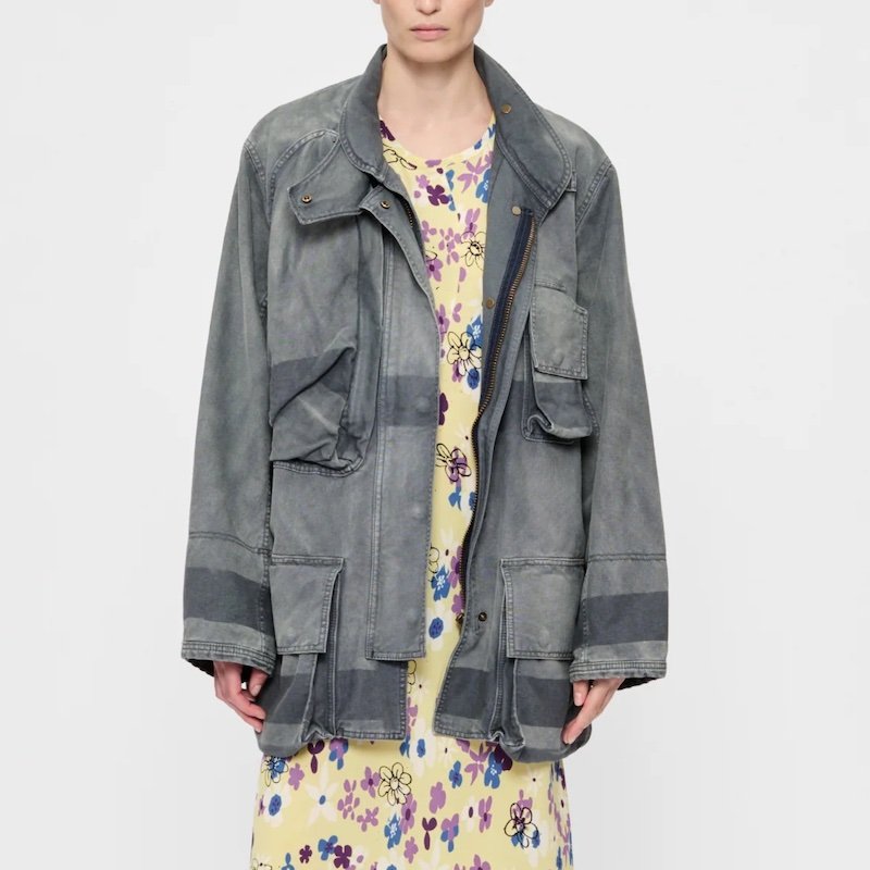 6397 - Fireman Coat in Iron